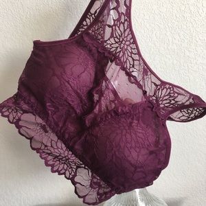 High-Neck Mesh Bralette